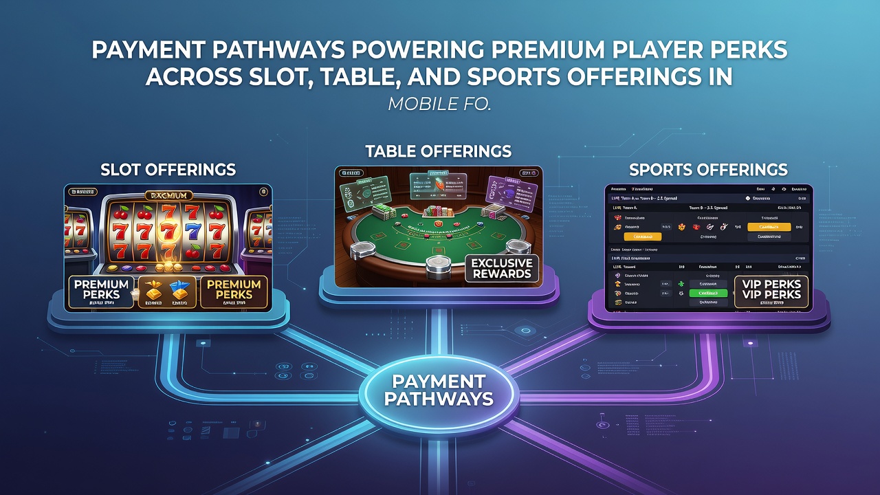Darstellung von Transaktionsflüssen zwischen mobilen Sportwetten, Slots und Live-Tischspielen mit Fokus auf Belohnungsmechanismen